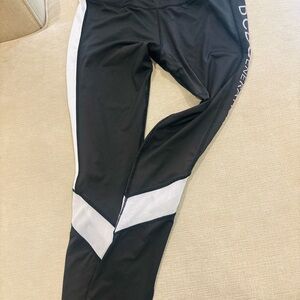 BCBGeneration Black and White Colorblock Kids Leggings